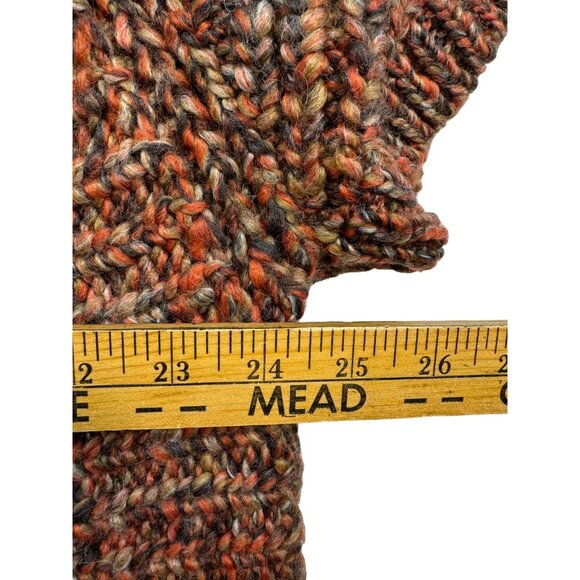 Chicos Womens Knit Poncho Sweater Fringe Size 2 Medium Mixed-Color - Picture 8 of 13